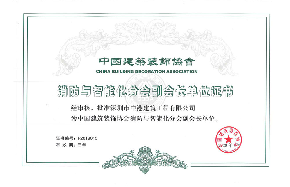 副會(huì)長(zhǎng)單位證書